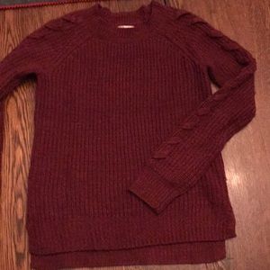 Sweater with detailed sleeves